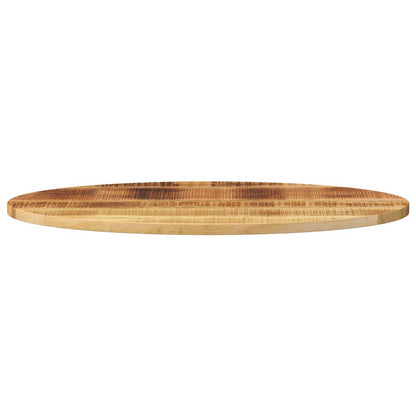Piano Tavolo 90x40x3,8 cm Ovale in Legno Massello di Mango