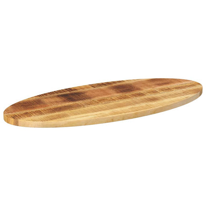 Piano Tavolo 110x40x3,8 cm Ovale in Legno Massello di Mango