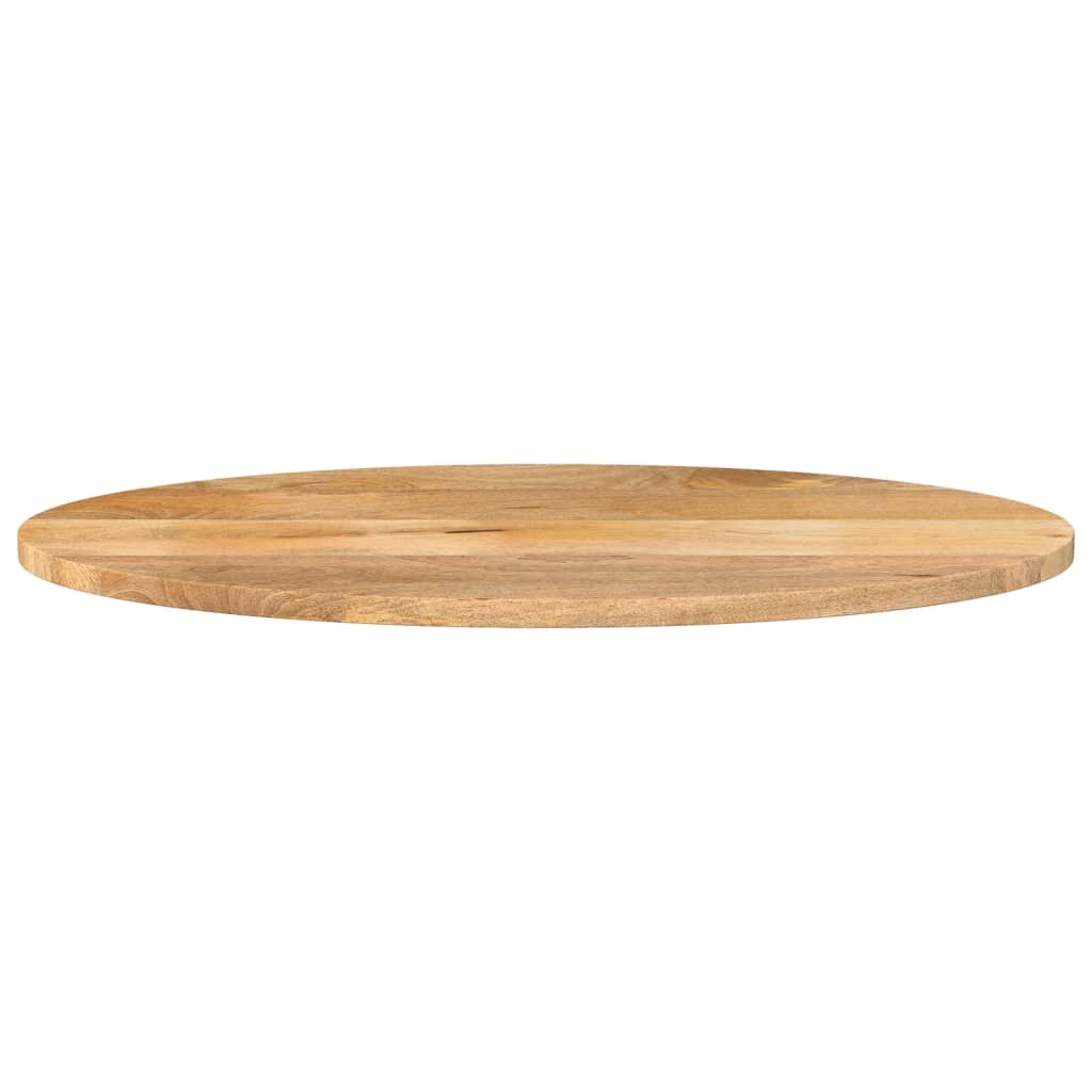 Piano Tavolo 90x40x2,5 cm Ovale in Legno Massello di Mango
