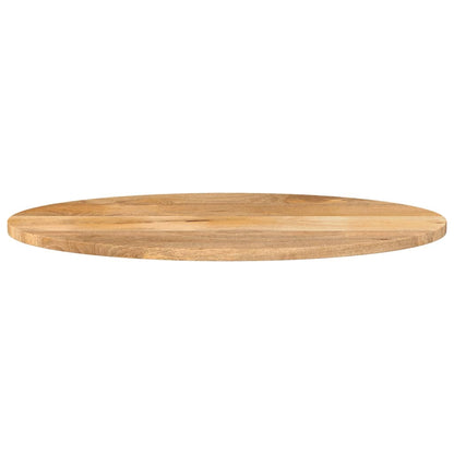 Piano Tavolo 100x40x2,5 cm Ovale in Legno Massello di Mango