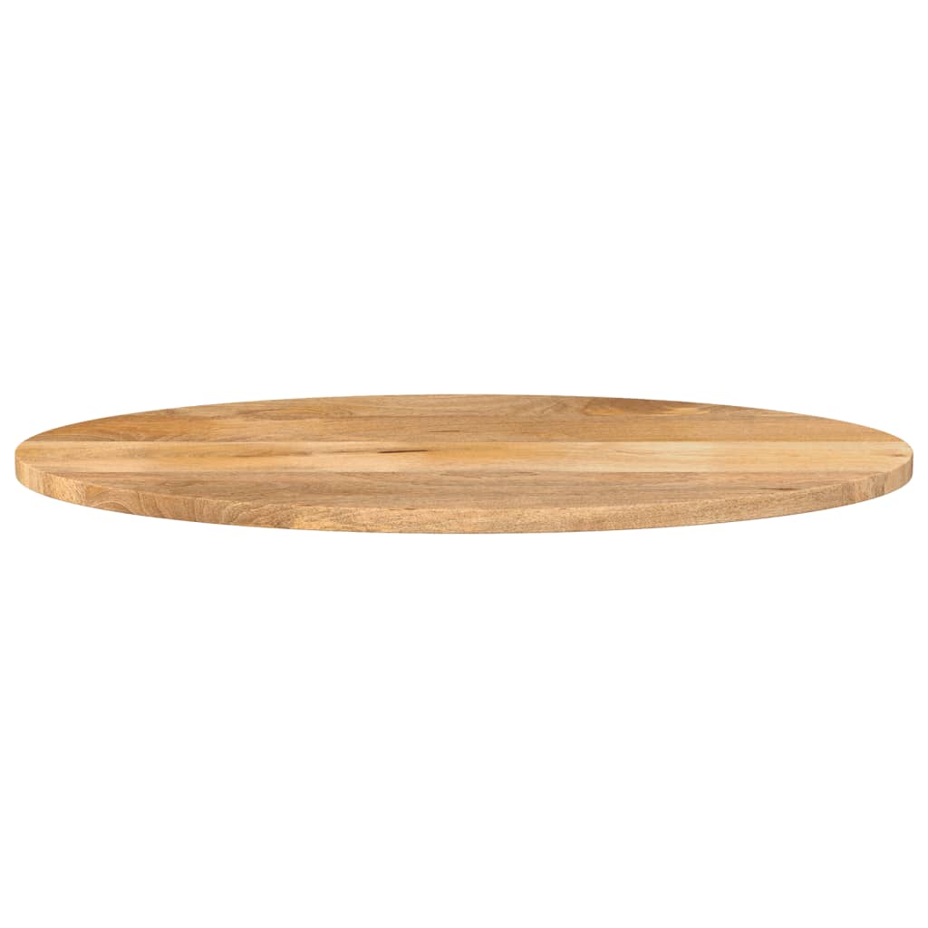Piano Tavolo 120x50x3,8 cm Ovale in Legno Massello di Mango