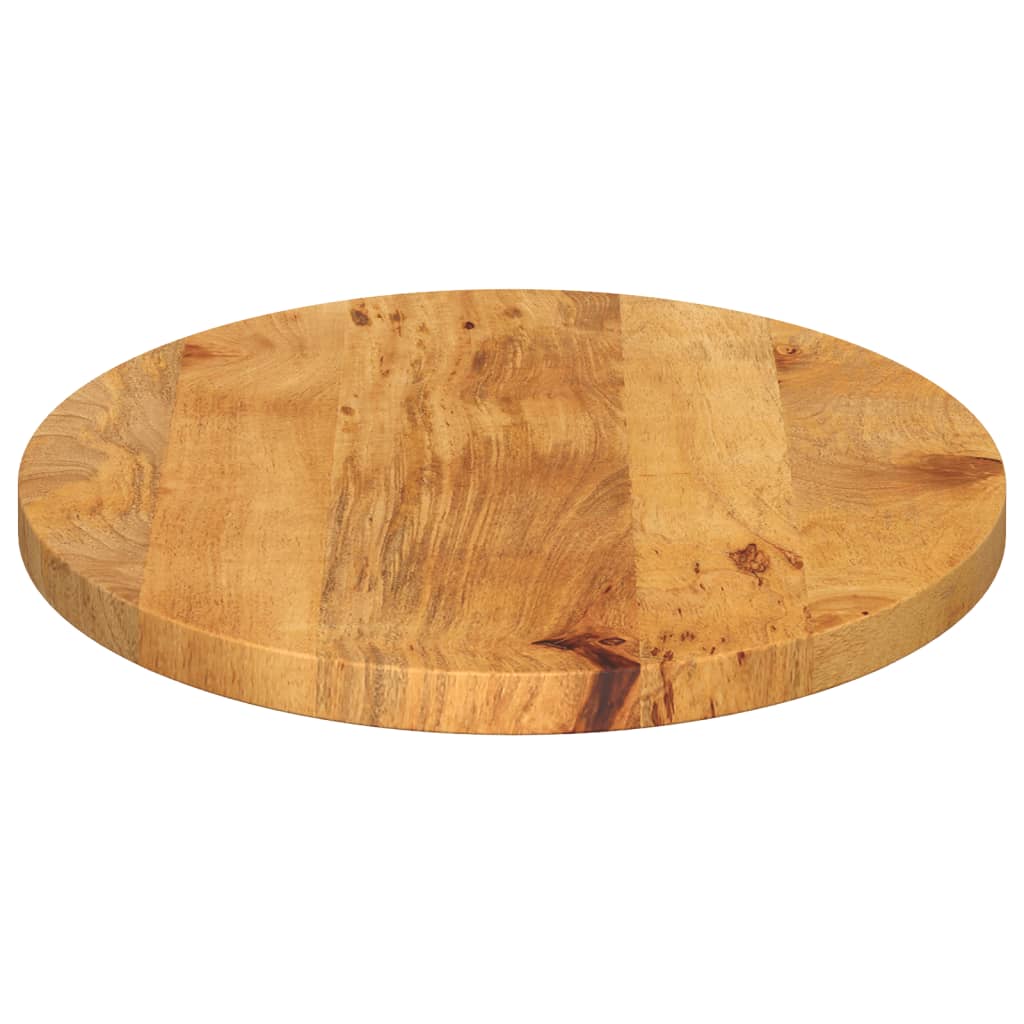 Piano Tavolo 90x40x2,5 cm Ovale in Legno Massello di Mango