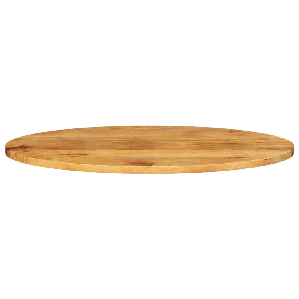 Piano Tavolo 110x50x2,5 cm Ovale in Legno Massello di Mango