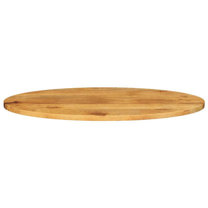 Piano Tavolo 140x50x2,5 cm Ovale in Legno Massello di Mango