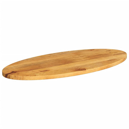Piano Tavolo 110x40x3,8 cm Ovale in Legno Massello di Mango