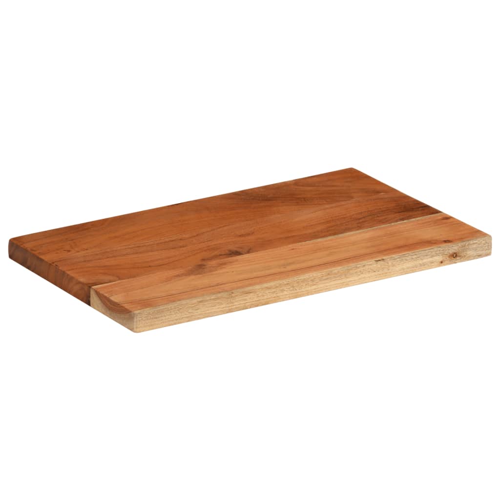 Piano per Tavolo 40x20x2,5cm Rettangolare Legno Massello Acacia