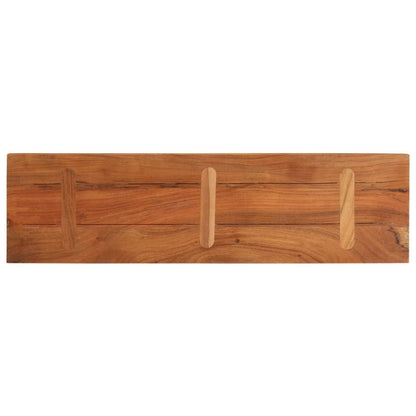 Piano per Tavolo 100x20x2,5 Rettangolare Legno Massello Acacia