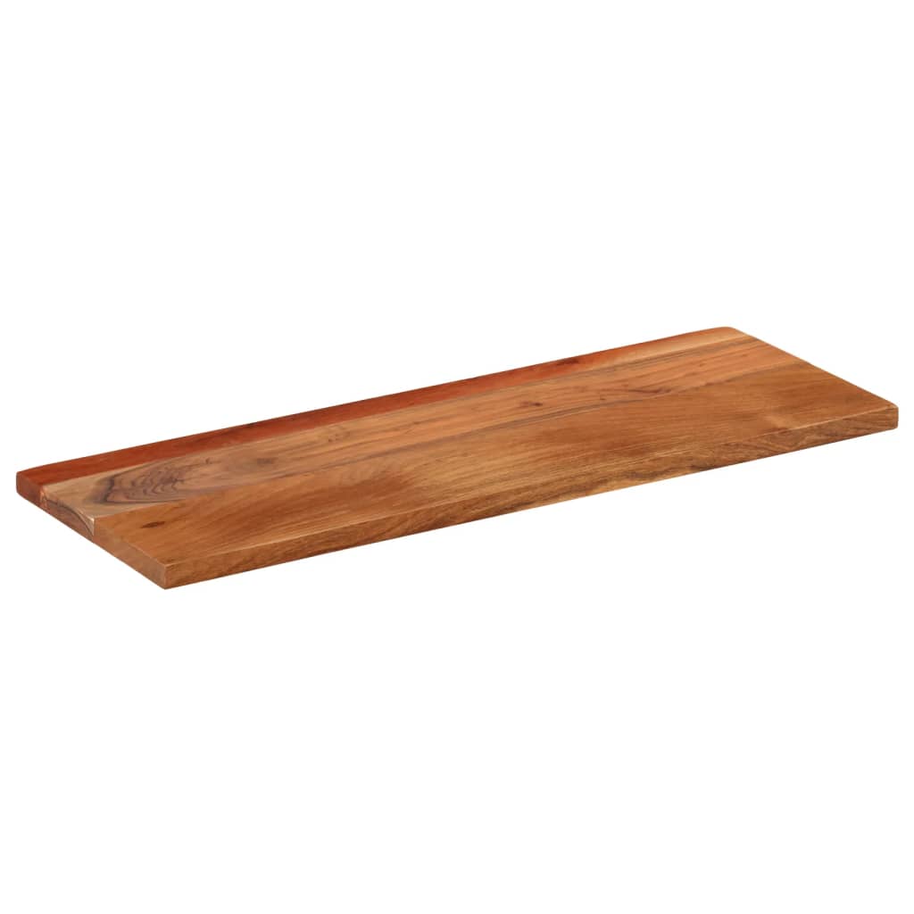 Piano per Tavolo 80x30x2,5cm Rettangolare Legno Massello Acacia
