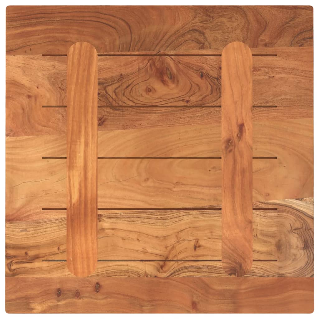 Piano per Tavolo 40x40x2,5 cm Quadrato Legno Massello di Faggio