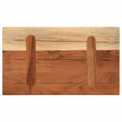 Piano per Tavolo 50x40x2,5cm Rettangolare Legno Massello Acacia
