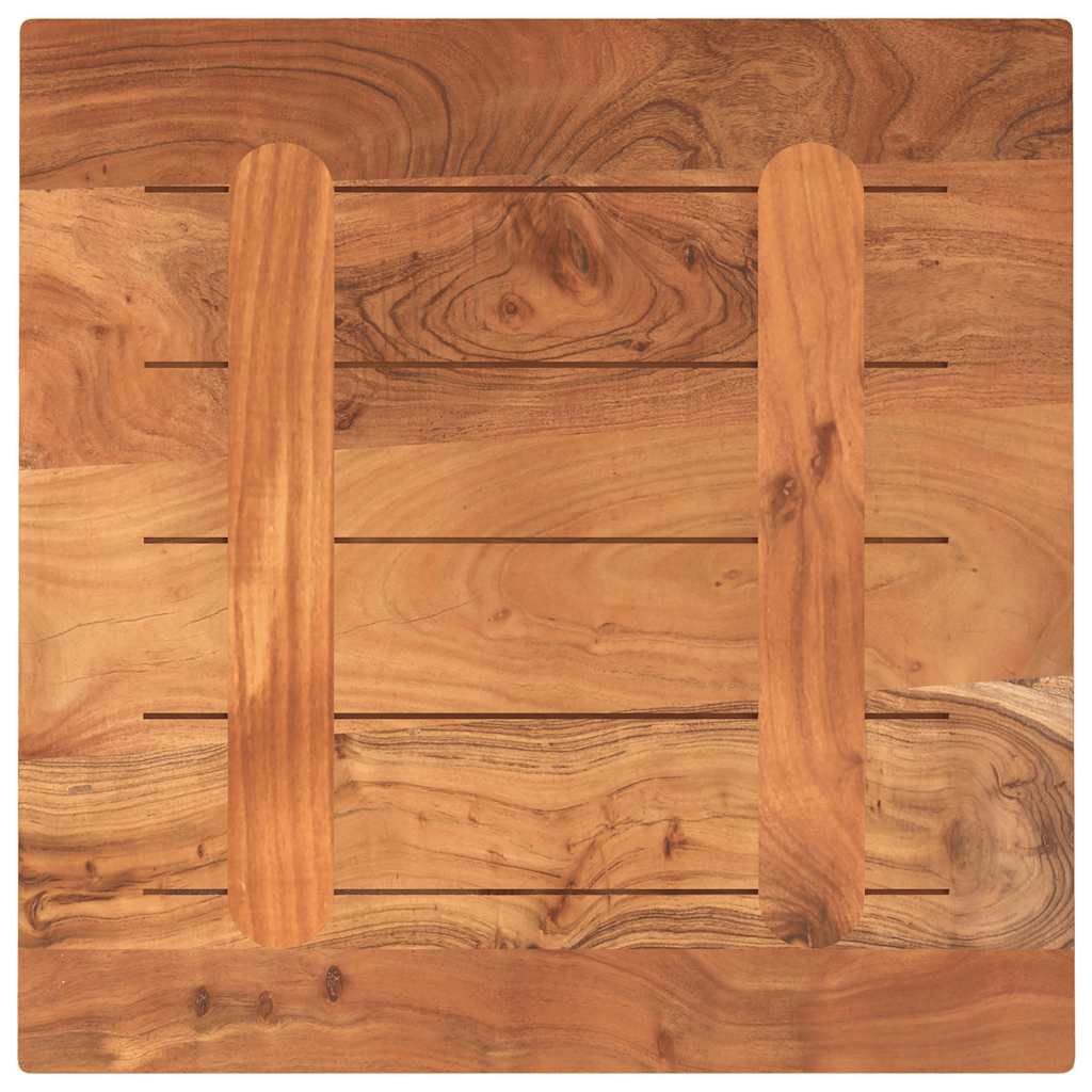 Piano per Tavolo 50x50x2,5 cm Quadrato Legno Massello di Acacia