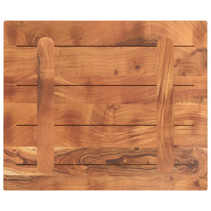 Piano per Tavolo 60x50x2,5cm Rettangolare Legno Massello Acacia
