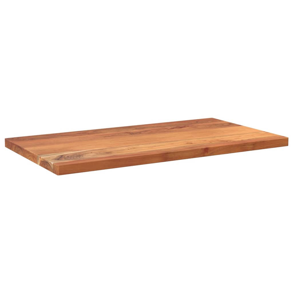 Piano Tavolo 110x50x2,5cm Rettangolare Legno Massello Acacia