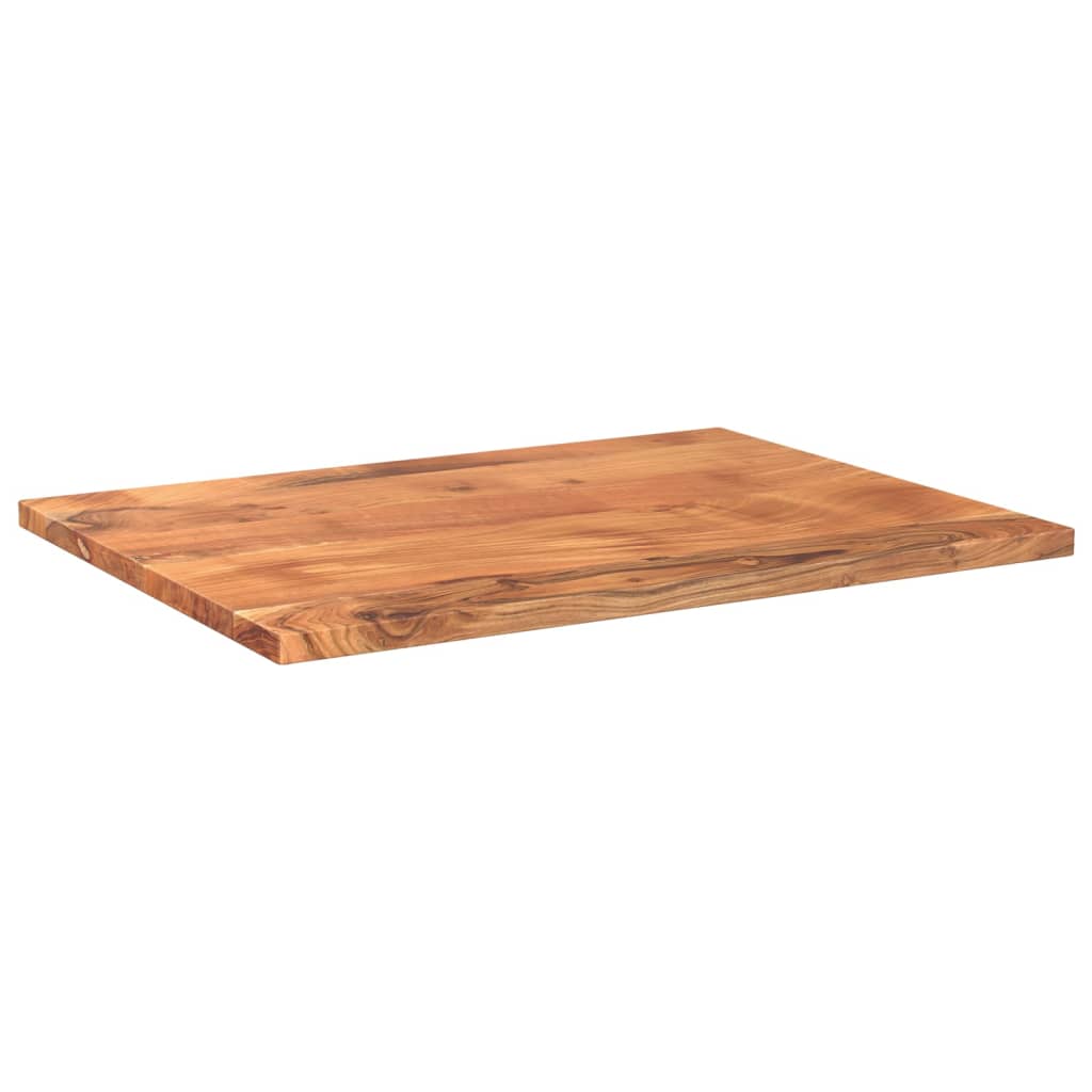 Piano Tavolo 90x60x2,5 cm Rettangolare Legno Massello Acacia