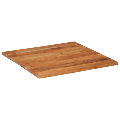 Piano Tavolo 70x70x2,5 cm Quadrato Legno Massello di Acacia