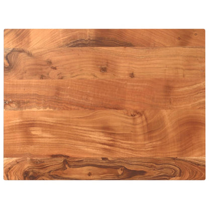 Piano per Tavolo 90x70x2,5cm Rettangolare Legno Massello Acacia