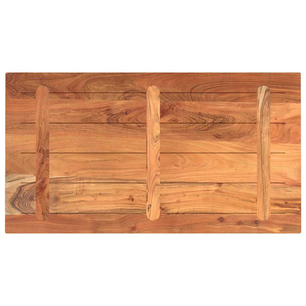 Piano Tavolo 100x70x2,5 cm Rettangolare Legno Massello Acacia