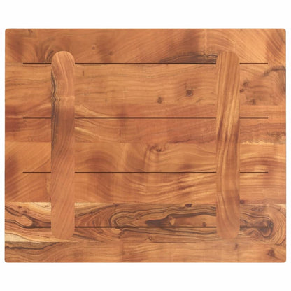 Piano Tavolo 60x50x3,8 cm Rettangolare Legno Massello Acacia