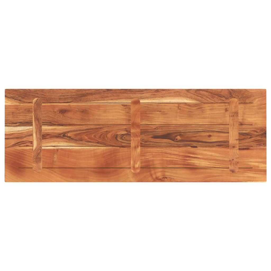 Piano Tavolo 140x50x3,8 cm Rettangolare Legno Massello Acacia