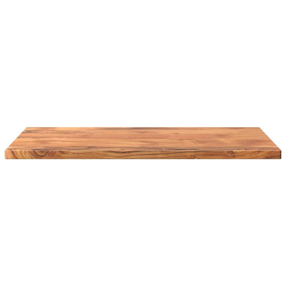 Piano Tavolo 80x60x3,8 cm Rettangolare Legno Massello Acacia