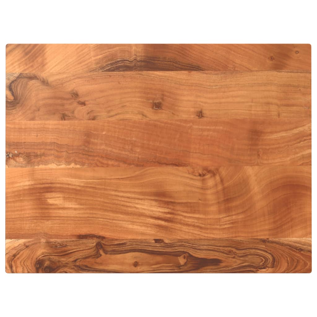 Piano Tavolo 90x60x3,8 cm Rettangolare Legno Massello Acacia