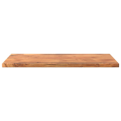 Piano Tavolo 80x70x3,8 cm Rettangolare Legno Massello Acacia
