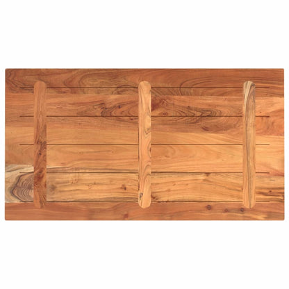Piano Tavolo 110x70x3,8 cm Rettangolare Legno Massello Acacia