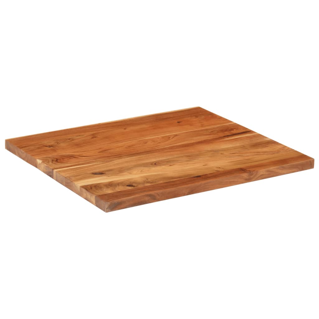Piano Tavolo 90x80x3,8 cm Rettangolare Legno Massello Acacia