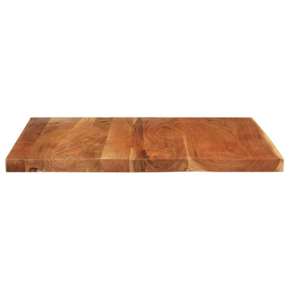 Piano Tavolo 90x80x3,8 cm Rettangolare Legno Massello Acacia