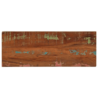 Piano Tavolo 90x20x2,5 cm Rettangolare in Massello di Recupero