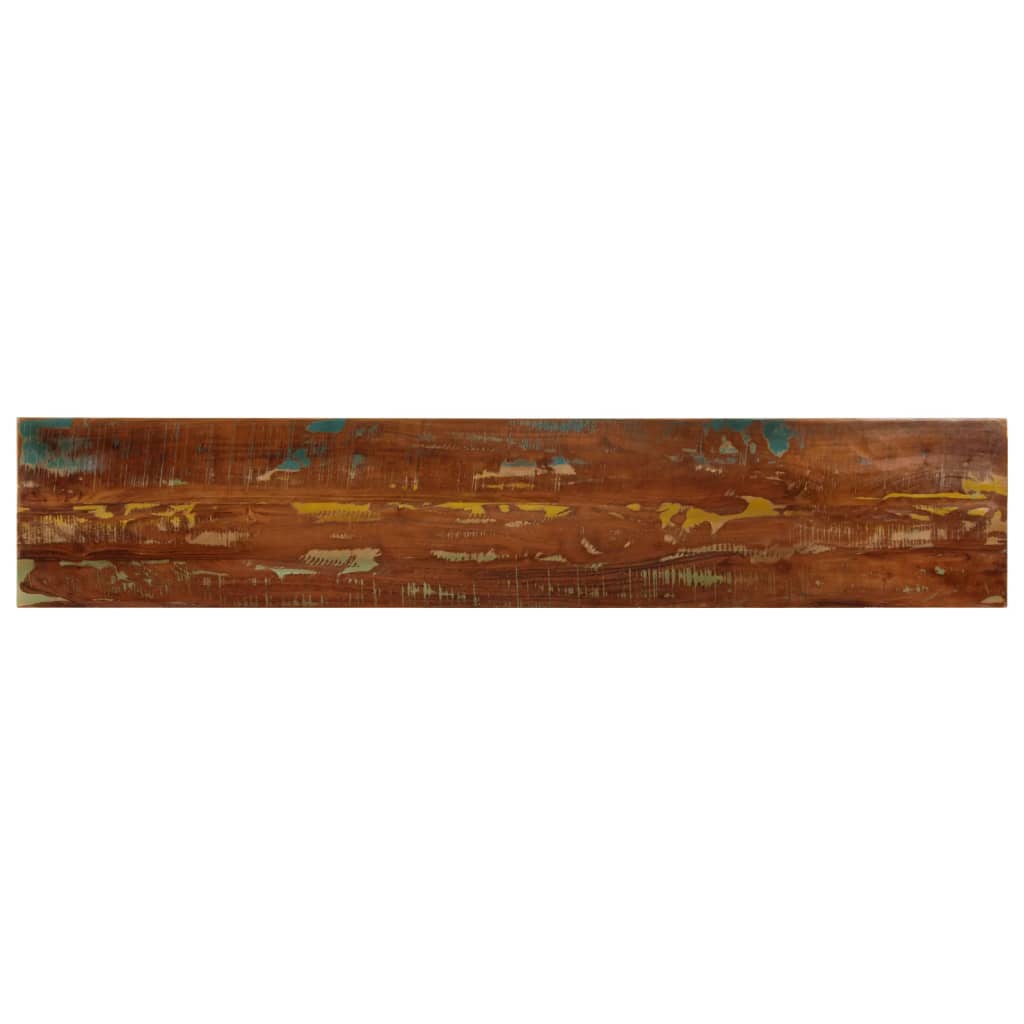 Piano Tavolo 140x20x2,5 cm Rettangolare in Massello di Recupero