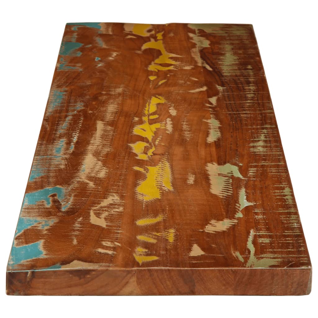 Piano Tavolo 140x20x2,5 cm Rettangolare in Massello di Recupero