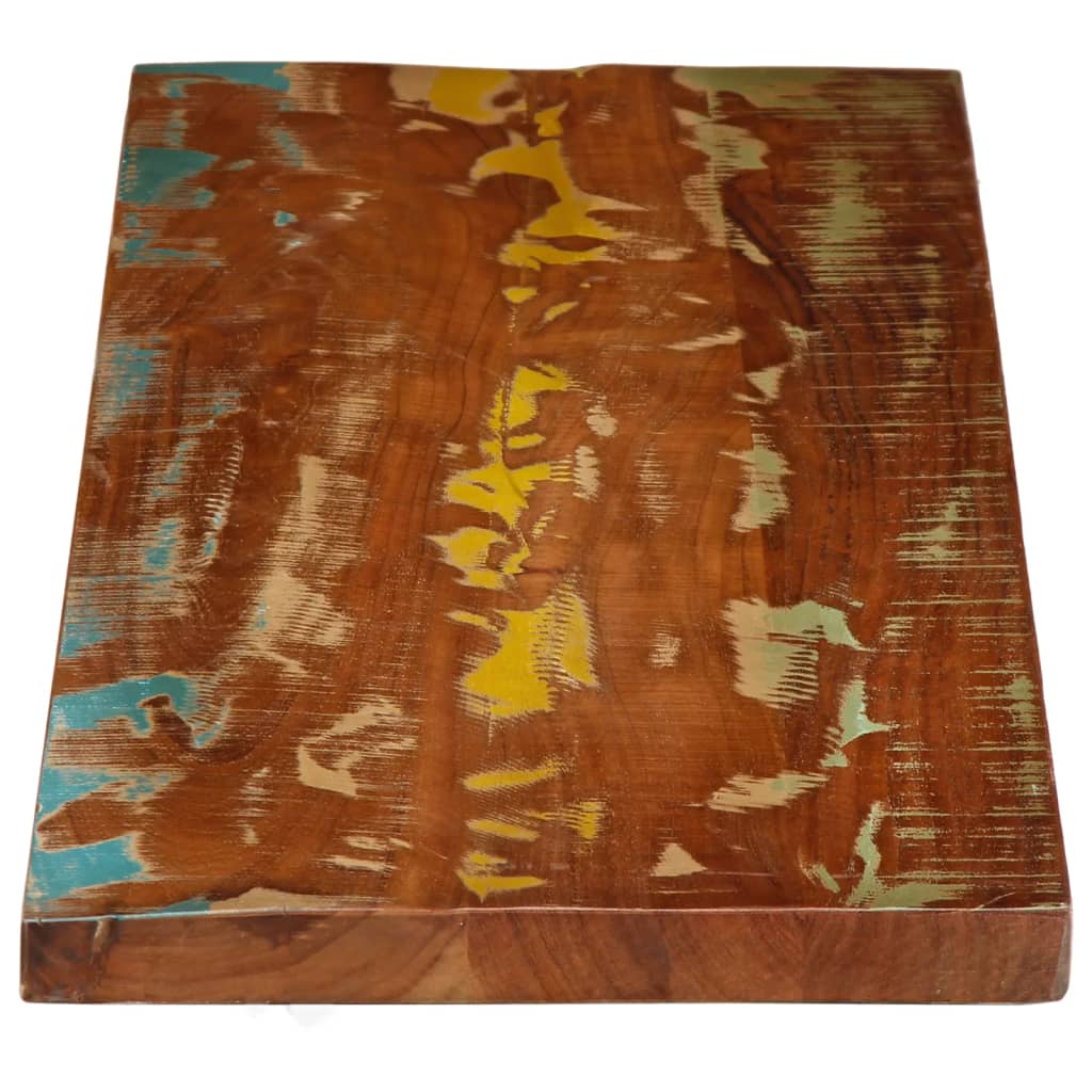 Piano Tavolo 120x30x2,5 cm Rettangolare in Massello di Recupero
