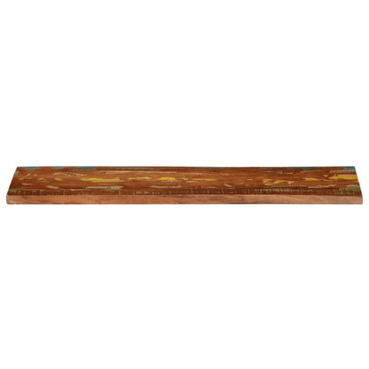 Piano Tavolo 120x40x2,5 cm Rettangolare in Massello di Recupero