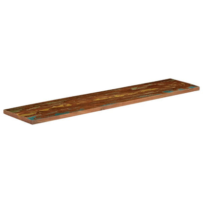 Piano Tavolo 140x40x2,5 cm Rettangolare in Massello di Recupero