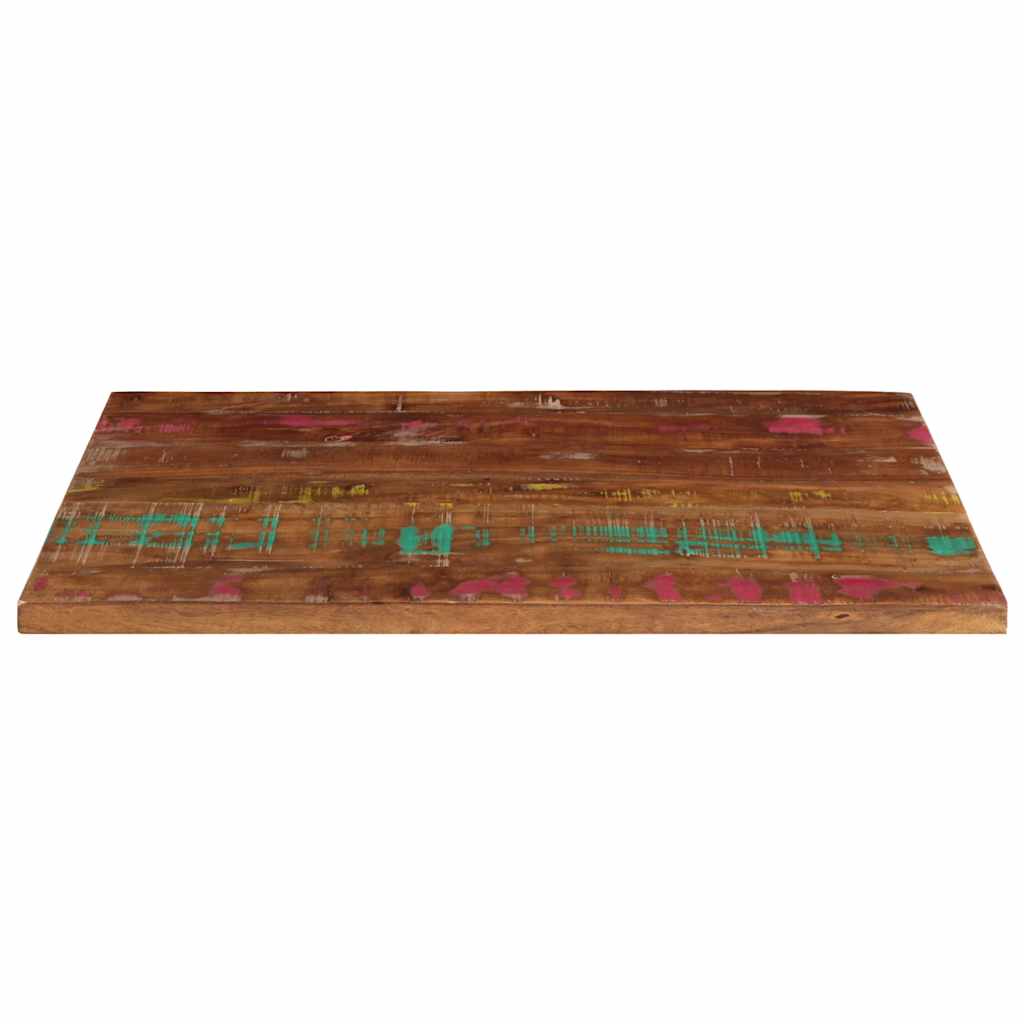 Piano Tavolo 70x50x2,5 cm Rettangolare in Massello di Recupero
