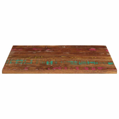 Piano Tavolo 70x50x2,5 cm Rettangolare in Massello di Recupero