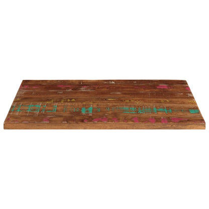 Piano Tavolo 90x50x2,5 cm Rettangolare in Massello di Recupero