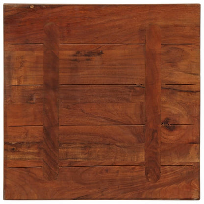 Piano Tavolo 60x60x2,5 cm Quadrato Legno Massello di Recupero
