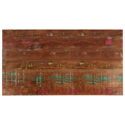 Piano Tavolo 100x60x2,5 cm Rettangolare in Massello di Recupero