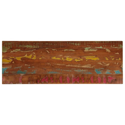 Piano Tavolo 140x60x1,5 cm Rettangolare in Massello di Recupero