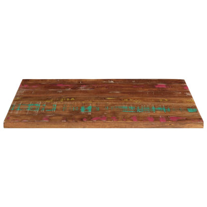 Piano Tavolo 80x70x1,5 cm Rettangolare in Massello di Recupero