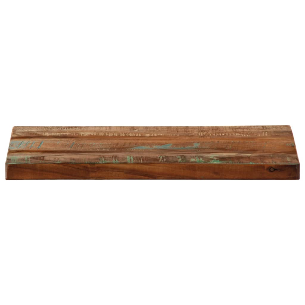 Piano Tavolo 50x20x3,8 cm Rettangolare in Massello di Recupero