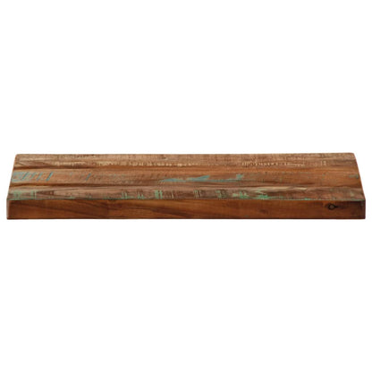 Piano Tavolo 60x40x3,8 cm Rettangolare in Massello di Recupero