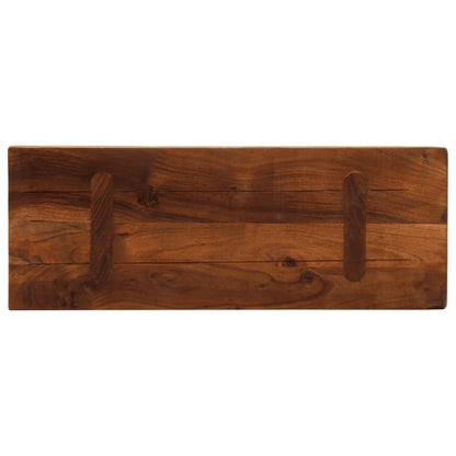 Piano Tavolo 70x40x3,8 cm Rettangolare in Massello di Recupero