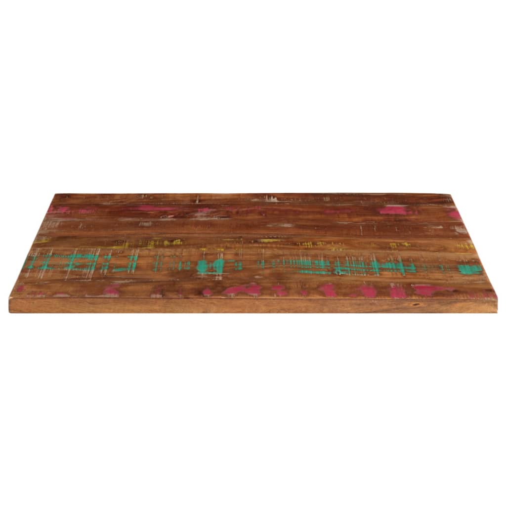 Piano Tavolo 80x50x3,8 cm Rettangolare in Massello di Recupero