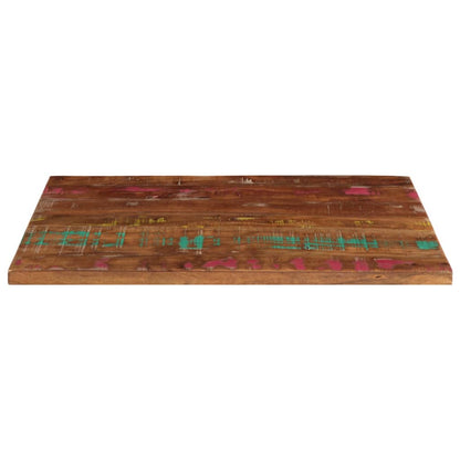 Piano Tavolo 80x50x3,8 cm Rettangolare in Massello di Recupero