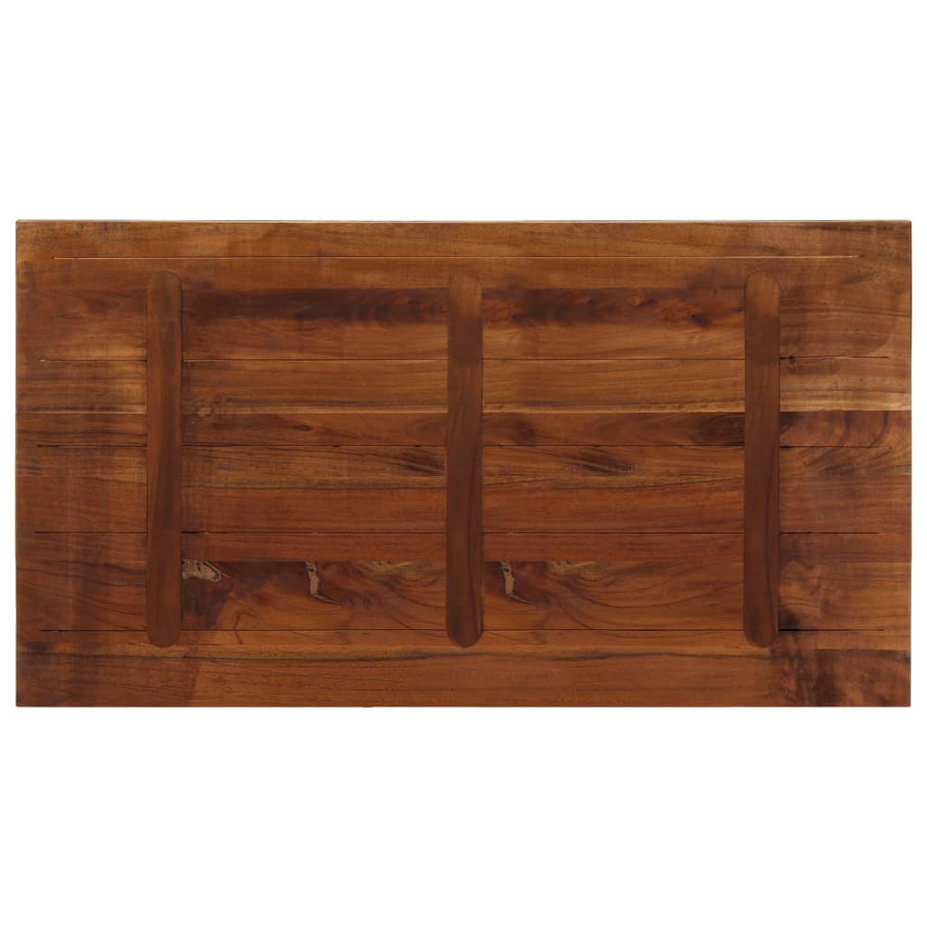 Piano Tavolo 110x60x3,8 cm Rettangolare in Massello di Recupero