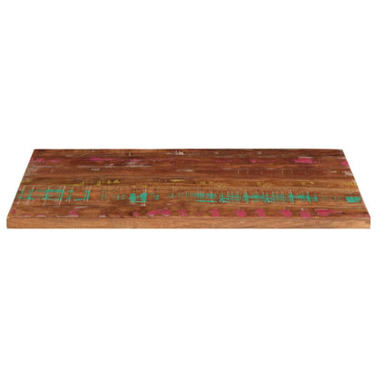 Piano Tavolo 120x70x3,8 cm Rettangolare in Massello di Recupero