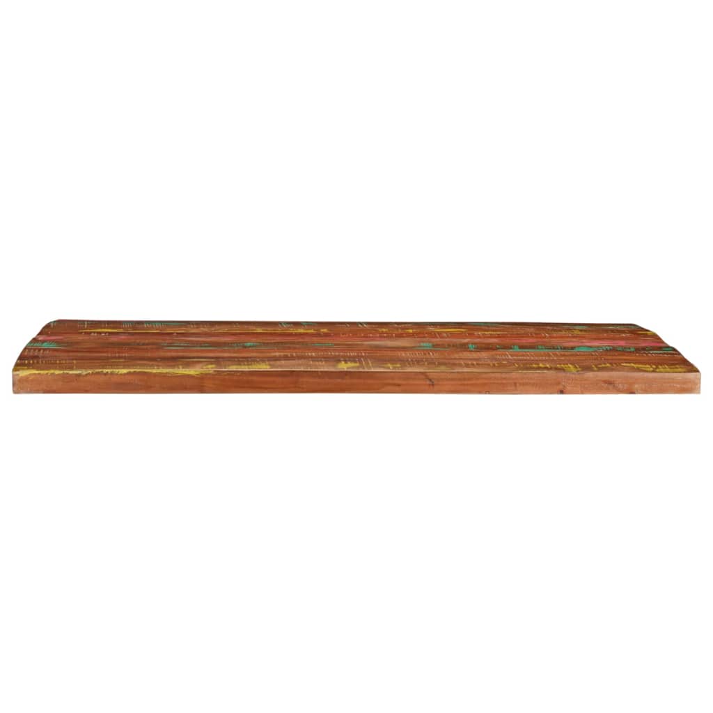 Piano Tavolo 90x80x3,8 cm Rettangolare in Massello di Recupero